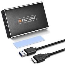 ELUTENG Msata SSDケース 高速データ転送 mSATA to USB3.0 ケース 5gbps アルミ製高放熱性 MSATA USB 変換 外付け mSATA変換アダプター_画像1