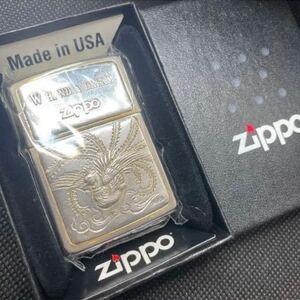 zippo ジッポー W HAND A DREAM 鳳凰 火の鳥 silver