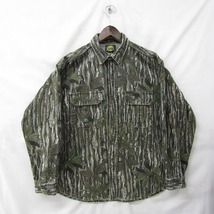 80s 90s Vintage ビッグ サイズ XL Cabela's シャモア クロス シャツ 長袖 リアルツリー カモ 総柄 古着 ビンテージ ミリタリー 2M2305_画像1