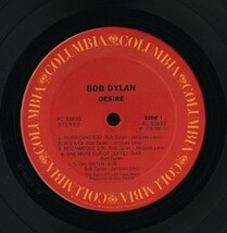 ＊＊難あり＊＊　USオリジナルLP！ 赤ラベル Bob Dylan / Desire 76年【Columbia PC 33893】 ボブ・ディラン エミルー・ハリス Hurricane_画像2