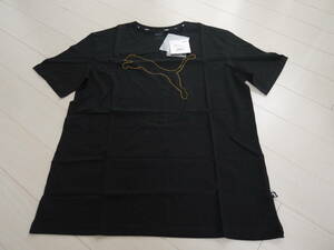 プーマ PUMA レディース ラインストーン Tシャツ M　半袖　黒