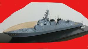 精密模型 1/700 海上自衛隊 イージス護衛艦『みらい』の完成品 かわぐちかいじ著『ジパング』に登場する架空の護衛艦。 MVSA-32 海鳥 付き