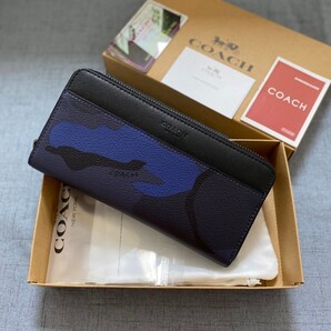 COACH財布 コーチ長財布 F57802 迷彩 メンズ財布 アウトレット品