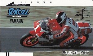 ●平忠彦GPライダー YAMAHA エクセルテレカ1