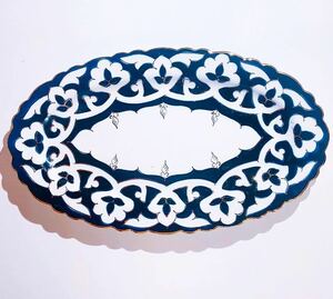  new goods uzbeki Stan ellipse 30 centimeter tableware Turkey centre Asia India Sri Lanka plate plate 