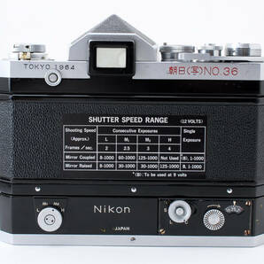 ★☆【超希少】 Nikon Fアイレベル 1964年東京オリンピック仕様 nikkor 50mm f:2 (9枚絞リ) + F36付き #2848☆★の画像4