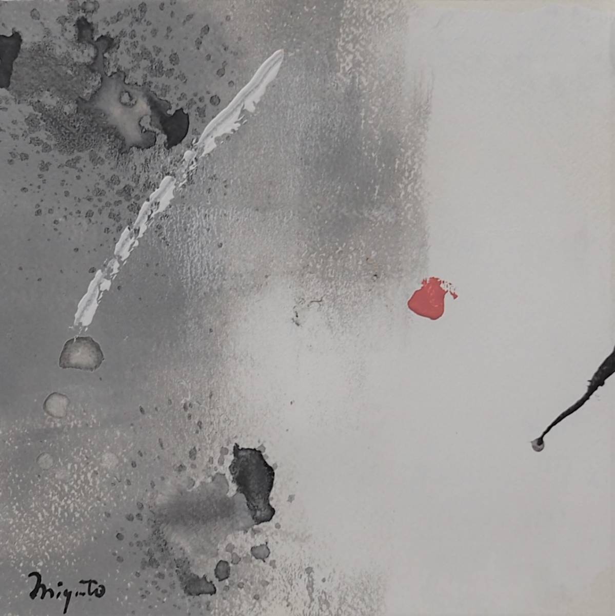Hiroshi Miyamoto abstraktes Gemälde 2022DR-223 Allgegenwärtig, Malerei, Aquarell, Abstraktes Gemälde