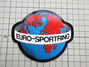 6078【 即決・定額・同梱包可能】 ★EURO SPORTRING - ユーロ　ヨーロッパ　サッカー　トーナメント ◆ ☆ ヴィンテージ ステッカー ☆ ◆