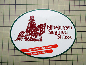 6228 【 即決・定額・同梱包可能】★ NIBELUNGEN - リヒャルト・ワーグナー　騎士 ◆ ☆ ヴィンテージ ステッカー ☆ ◆