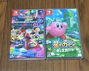 新品未開封シュリンク付き 星のカービィ ディスカバリー マリオカート8デラックス Switch