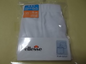 正規品 新品 ellesse(エレッセ) Mサイズ テニス アンダースパッツ・アンダースコート (ボールポケット付) 白色 テニスウェア