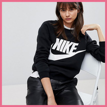 ■新品■NIKE/ナイキ■WOMENS RALLY CREW (SWEATSHIRT) ラリー クルー スウェットシャツ■WOMENS(XS)■トレーナー ■ブラック■943791_画像4