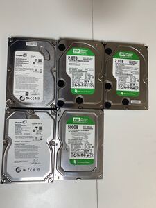 HDD 5個 まとめ売り トータル 5T 750GB