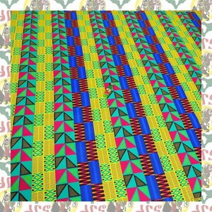 【SALE/270cm x 110cm/3ヤード】アフリカンプリント生地 barg-f63 アフリカ布 アフリカ生地 ゴールドプリント アンカラ キテンゲ パーニュ