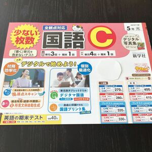 セ24 非売品 国語C 5年生 学習 問題集 ドリル 小学 テキスト テスト用紙 前期 文章問題 家庭学習 2学期制 新学社 AE511M 漢字 勉強 