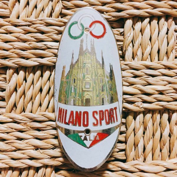 HEADBADGE MILANO SPORT (MASI) ORIGINAL オリジナル ミラノスポーツ ヘッドバッジ CAMPAGNOLO カンパニョーロ車に