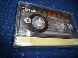 使用済み 中古 カセットテープ　TDK　AE20　ノーマル　 Type1　20分 1本 爪あり　No.8595　社外未記入インデックス付き