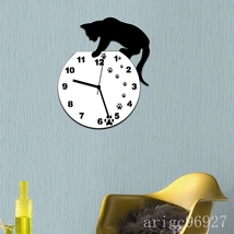 G561★黒猫 掛け時計 フックセットアンティーク インテリア 壁掛け時計 北欧 時計_画像3