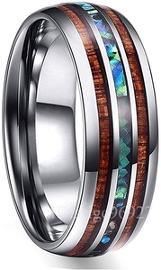 I843★チタン リング メンズ シルバー ブルー シンプル ファッション 幅広 結婚 指輪 仕上げ 人気 プレゼント