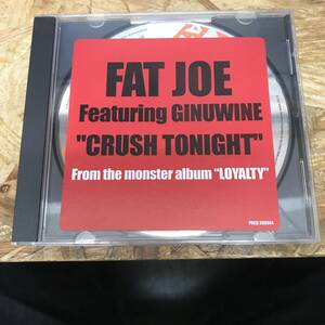 ● HIPHOP,R&B FAT JOE - CRUSH TONIGHT FEAT GINUWINE INST,シングル,PROMO盤 CD 中古品