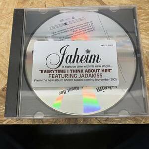 ● HIPHOP,R&B JAHEIM - EVERYTIME I THINK ABOUT HER INST,シングル,PROMO盤 CD 中古品