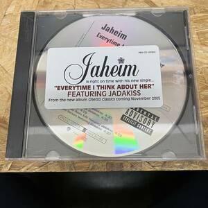 ● HIPHOP,R&B JAHEIM - EVERYTIME I THINK ABOUT HER INST,シングル,PROMO盤 CD 中古品