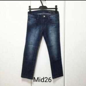 再入荷 レディース7分丈デニムパンツMid26