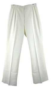 CH2466-2* new goods nurse pants waist side rubber front button front fastener belt loop EL size white white postage 510 jpy 