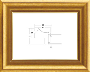 軽量額縁 油絵/油彩額縁 UVカットアクリル 8167 F4号 ゴールド