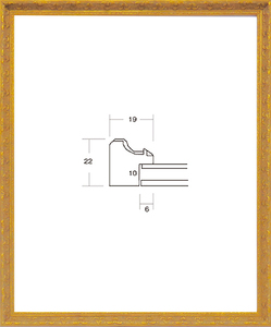 デッサン用額縁 軽量フレーム UVカットアクリル仕様 8232 太子 ゴールド 金