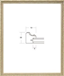 デッサン用額縁 軽量フレーム UVカットアクリル仕様 8232 太子 シルバー 銀