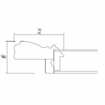 油絵/油彩額縁 樹脂製フレーム UVカットアクリル付 7714 サイズ F20号 シルバー 銀_画像5