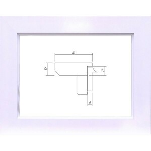 額縁　油絵/油彩額縁 木製フレーム 3450 サイズ F4号 ホワイト 白
