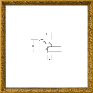 正方形の額縁 軽量フレーム 8232 200角 （ 20角 ） ゴールド