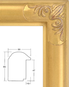 額縁　油絵/油彩額縁 出展用本縁 仮縁 7755 F20号 P20号 M20号 ゴールド