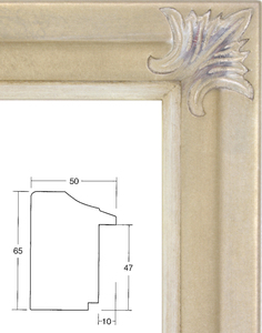 額縁　油絵/油彩額縁 出展用本縁 仮縁 7757 F15号 P15号 M15号 シルバー