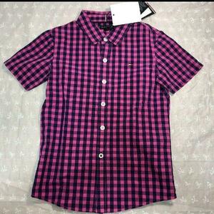 [ new goods ][ size 120~130] Tommy Hilfiger short sleeves check shirt 