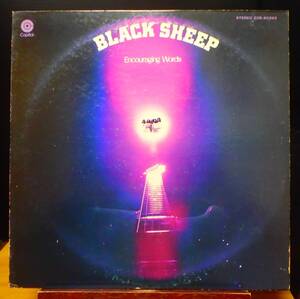 【HR256】BLACK SHEEP「Encouraging Words (黒い羊の群れ！)」, '75 JPN 白ラベル見本 国内初回盤　★アメリカン・ハード