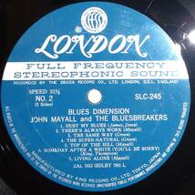 【WB052】JOHN MAYALL & THE BLUESBREAKERS 「Blues Dimension (ブルースの世界)」, '69 JPN 初回盤　★ブリティッシュ・ブルース_画像6