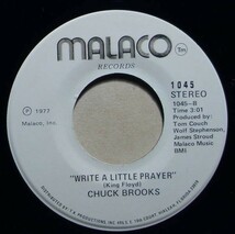 Soul◆USオリジ◆Chuck Brooks - I Believe In Love / Write A Little Prayer◆Malaco Records / 1045◆7inch/7インチ/試聴可/超音波洗浄_画像2