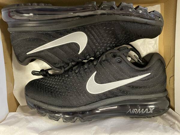 新品未使用 ナイキ エアマックス 2017 ブラック 26cm Nike Air Max 2017 Black 8 国内正規品