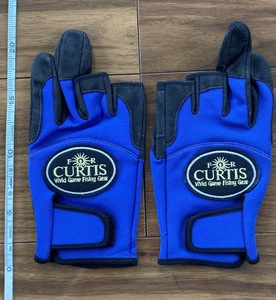  бесплатная доставка CURTIS перчатка свободный размер голубой 5000 иен соответствует с дефектом 