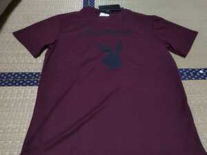 《新品》PLAYBOY　速乾半袖Tシャツ　LL　エンジ