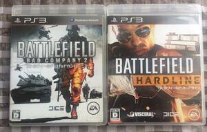 PS3　バトルフィールド　ハードライン　バットカンパニー2　Battlefield Hardline Bad Company2　２本セット