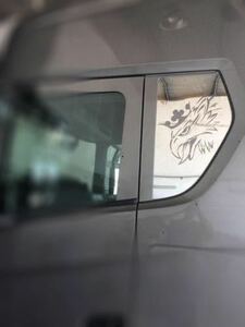 国内発送　現行スカニア　トラック　トレーラー　ベット窓　ステンレス　貼り付け　鏡面