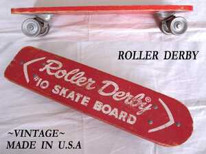 60s 70s ビンテージ RollerDerbyローラーダービー USAアメリカ製 Deluxe＃10 鉄steelホイール skateboardスケートボードVINTAGEスケボーSK8