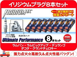 NGK イリジウムプラグ8本セット ZFR6FIX-11・ラムバン ラムピックアップ デュランゴ ダコタ グランドチェロキー 点火 スパークプラグ★B2Q