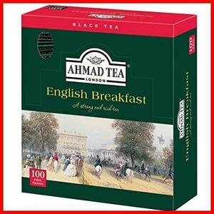 AHMAD TEA ( アーマッドティー ) イングリッシュブレックファースト ティーバッグ 100袋 [ 英国ブランド 個包装 ]
