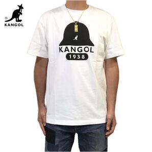 新品 正規 L KANGOL カンゴール KANGOL HYPE オールドスクール ハット デザイン コラボ Tシャツ ホワイト