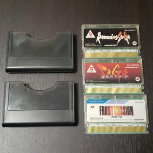 ワンダースワンカラー フロントミッション、魔界塔士サガ、ロマンシングサガ WonderSwan